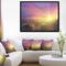 Designart - Scintillating Sunset - Photography Canvas Art Print in Black Frame